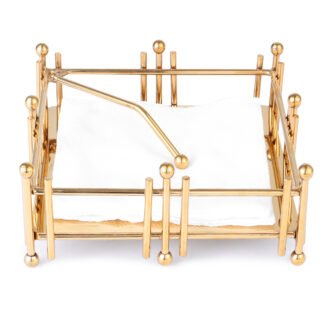 I Ball Tissue Holder Gold