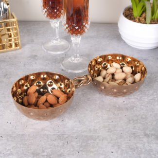 SAGE KONCPT LOVE KNOT NUT BOWL ROSE GOLD