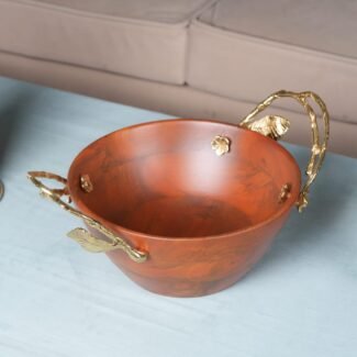 SAGE KONCPT FLOWER WOODEN BIG BOWL