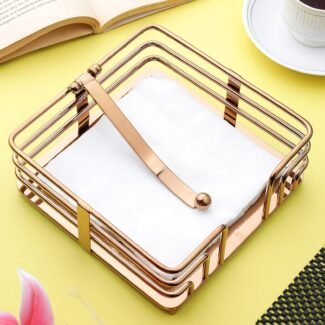 SAGE KONCPT FENCE TISSUE HOLDER ROSE GOLD
