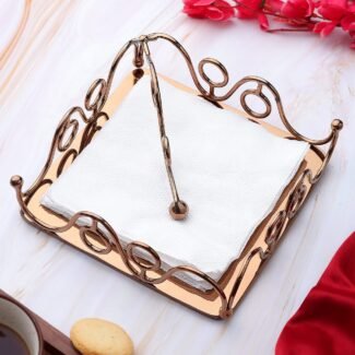 SAGE KONCPT SNAKE TISSUE HOLDER ROSR GOLD